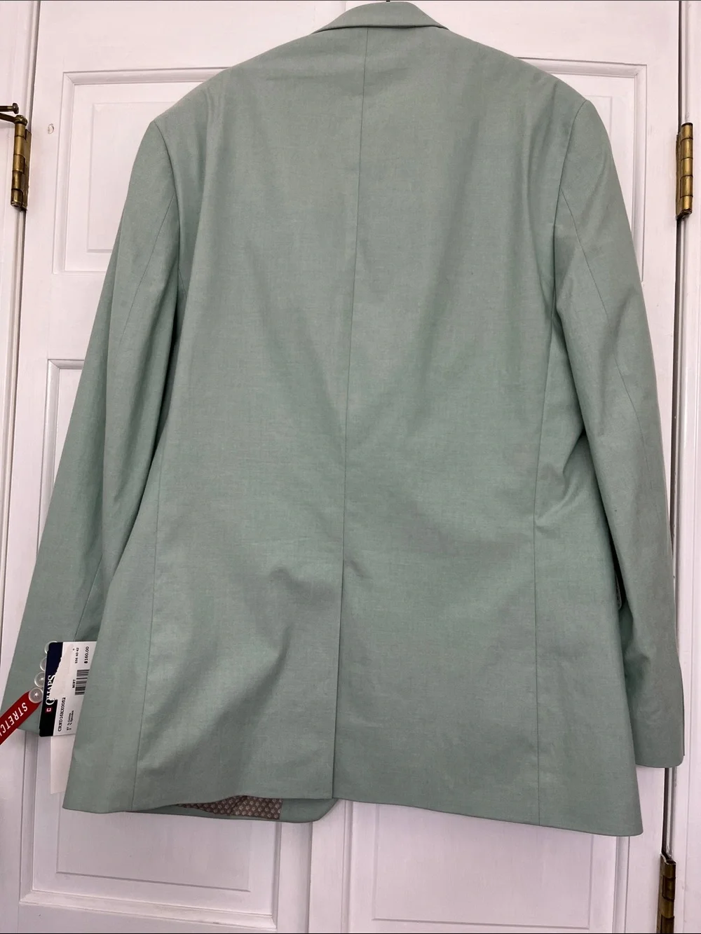 Chaps Men's Mint Green Stretch Two-Button Blazer - Picture 4 of 6